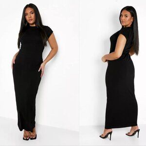 Boo Hoo Cap Sleeve Maxi Dress